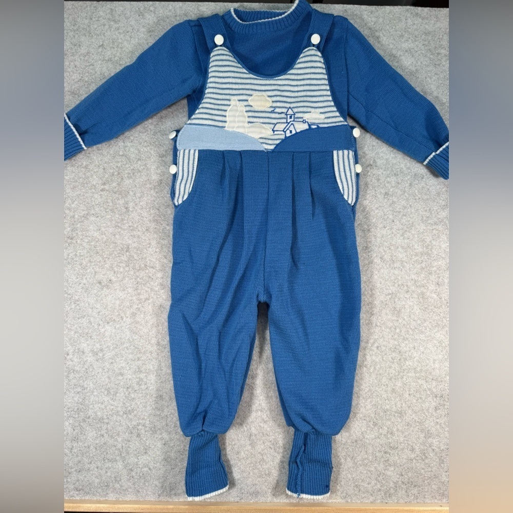 Carriage Boutique Vintage Baby Boy 2 Piece Set Size 6-9M